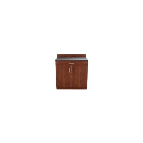 Hospitality Base Cabinet, One Drawer/Two Door, Mahogany